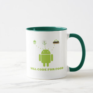 Ska kodifiera för mat (Androidsoftwarebärare) Mugg