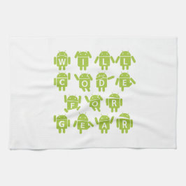 Ska kodifiera för utrustar (Bugdroid Kökshandduk