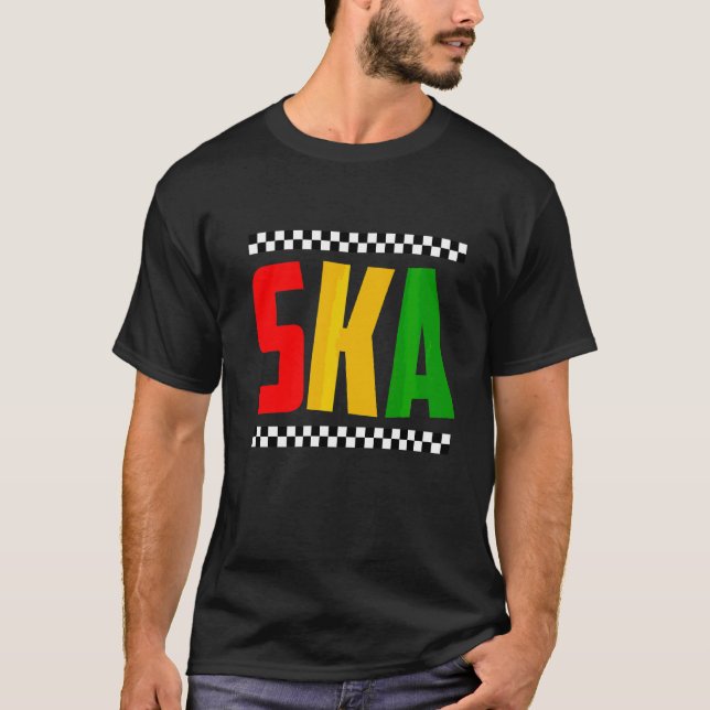 Ska Music är Life Reggae Punk Sco T Shirt (Framsida)