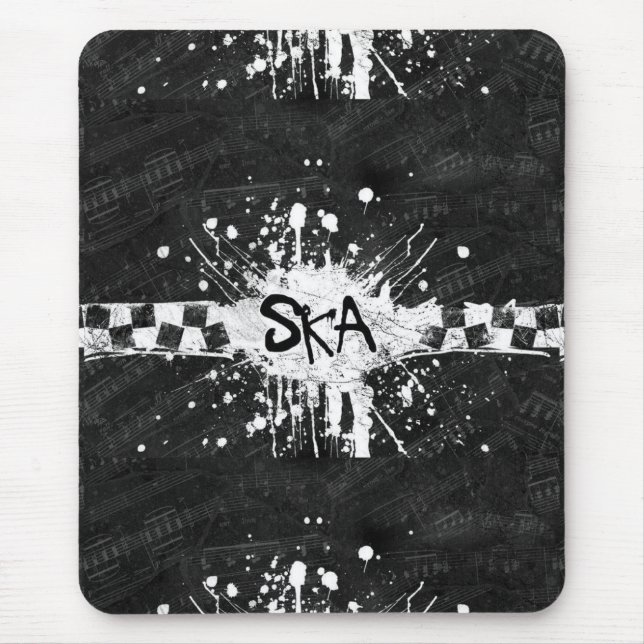 Ska musiklackad old school punk sten 80's musmatta (Framsidan)