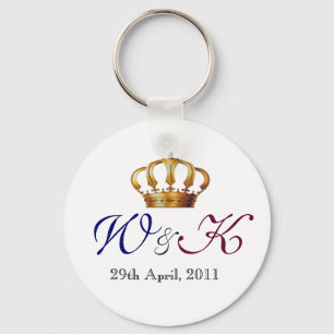 Ska och Kate Monogramminnessak Keychain Nyckelring