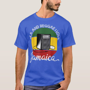 Ska och Reggae I Kärlek Jamaica Music Jamaican2857 T Shirt
