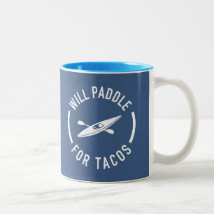 Ska paddla för Tacos Två-Tonad Mugg