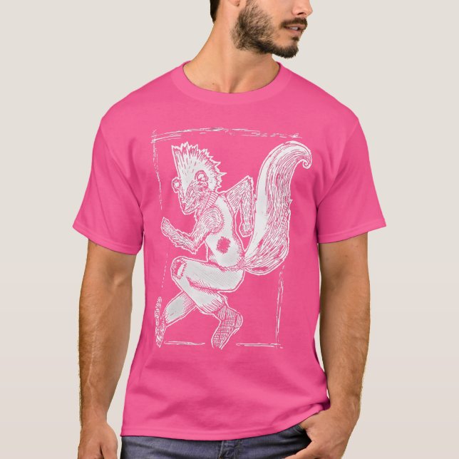 Ska Punk Dancing Skunk T Shirt (Framsida)