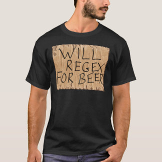 SKA REGEX FÖR ÖLsvartT-tröja T-shirt