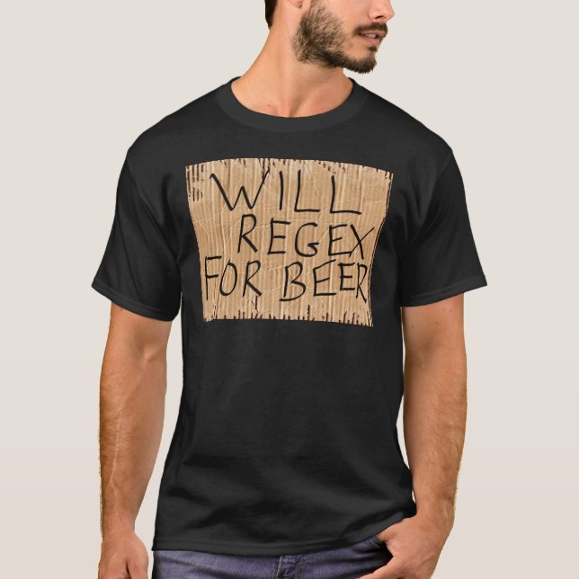 SKA REGEX FÖR ÖLsvartT-tröja T-shirt (Framsida)