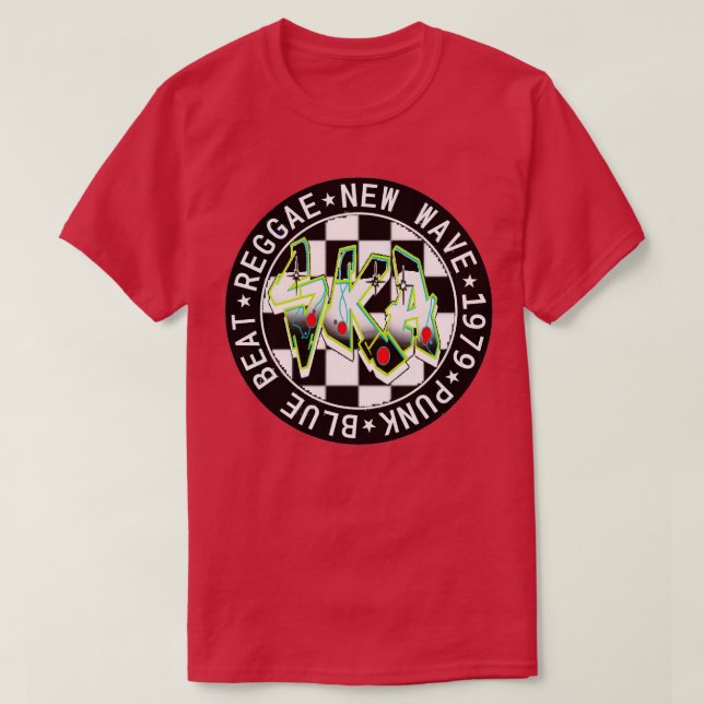 Ska reggae-dekal t shirt (Design framsida)