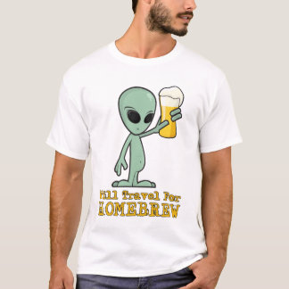 Ska resa för den hem- brygden (logotyp på baksida) tee