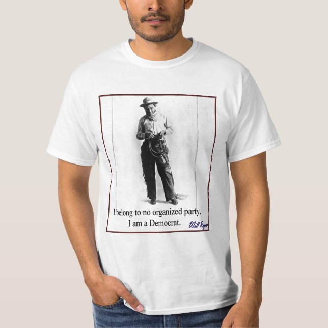 "Ska Rogers - demokrat ", T Shirt (Framsida)