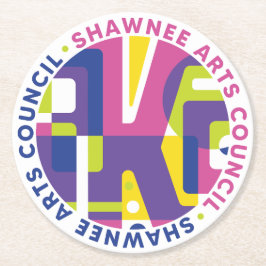 SKA Round w Arts Council Underlägg Papper Rund