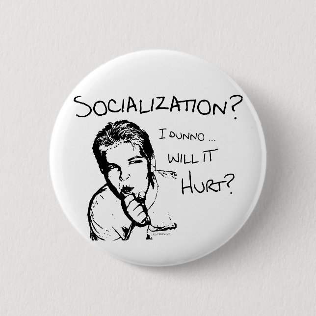 Ska Socializationmen? Knapp (Framsida)