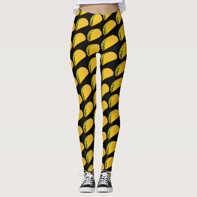 Ska springa för Tacos Leggings (Framsida)