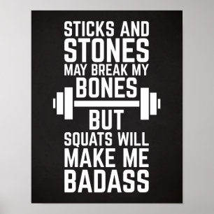Ska Squats gör mig Badass Poster