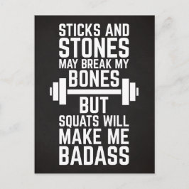 Ska Squats gör mig Badass Vykort