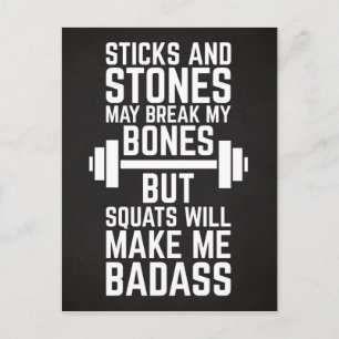 Ska Squats gör mig Badass Vykort