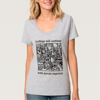 Ska strykar fortsätter, tills moral förbättrar tee shirt