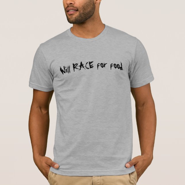 Ska TÄVLING för food. Tee Shirt (Framsida)