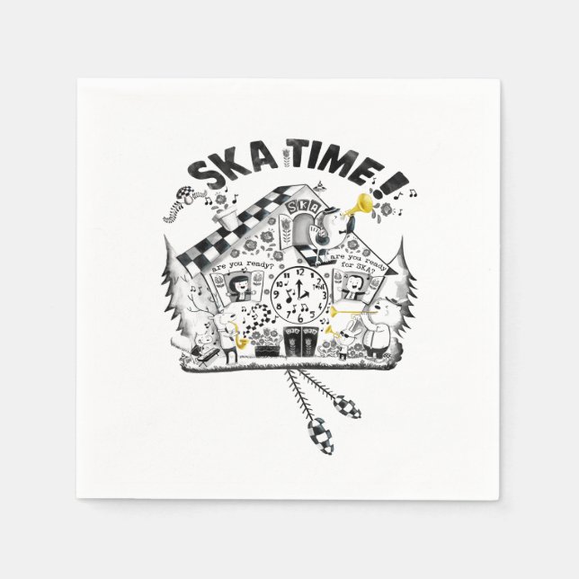 Ska Time Cuckoo Clock Pappersservett (Framsidan)