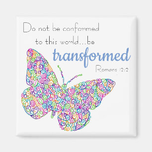 "...ska transformeras" Butterfly Magnet