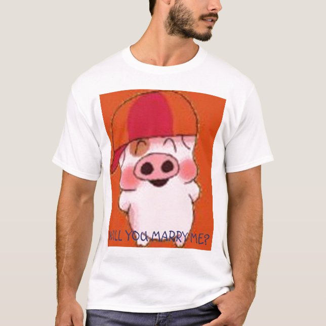 SKA U ATT GIFTA SIG MIG? TEE (Framsida)