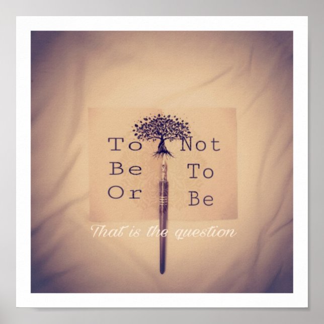 Ska vara eller inte vara poster (Framsidan)