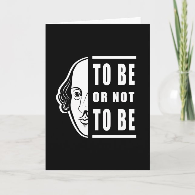 Ska vara eller inte vara skakespeare, citat av The Kort (Framsida)