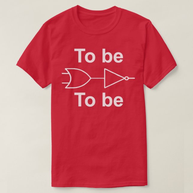 ska vara eller inte vara t shirt (Design framsida)