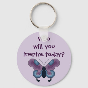 Ska vem dig inspirerar i dag? Fjäril Keychain Nyckelring