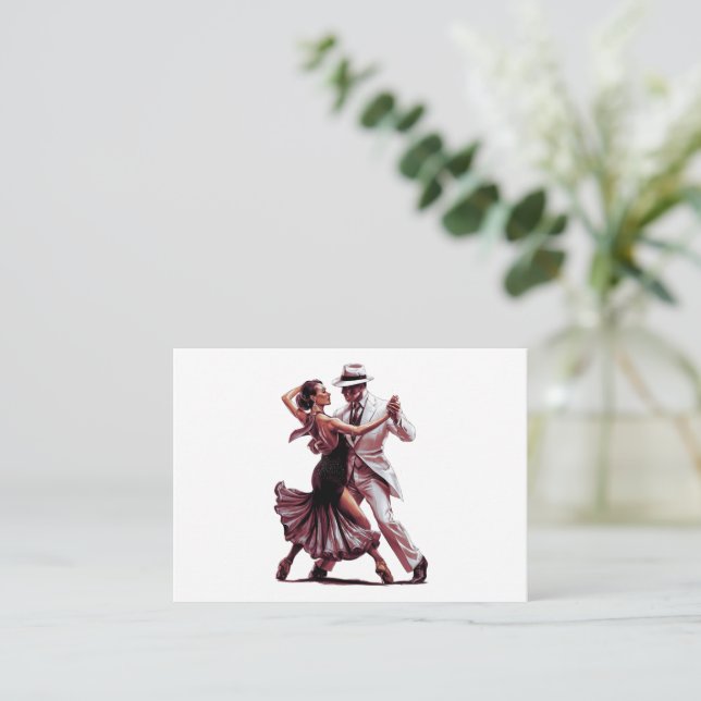 Ska vi dansa - Design 1 Anteckningskort (Stående Fram)