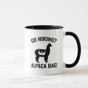 Ska vi gå och leta? Alpaca Bag! Mugg