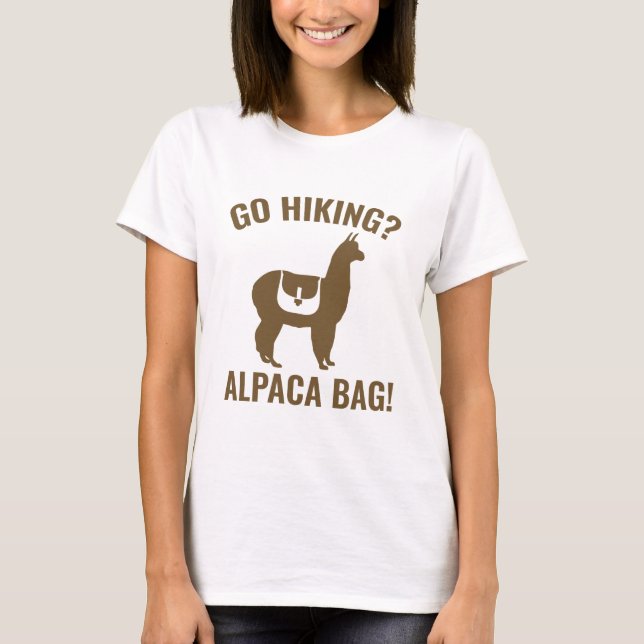 Ska vi gå och leta? Alpaca Bag! T Shirt (Framsida)