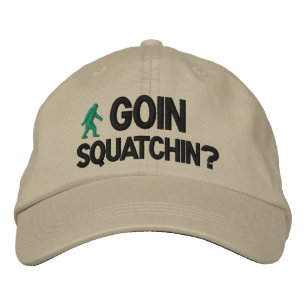 Ska vi gå på Squatchin? Broderad Keps
