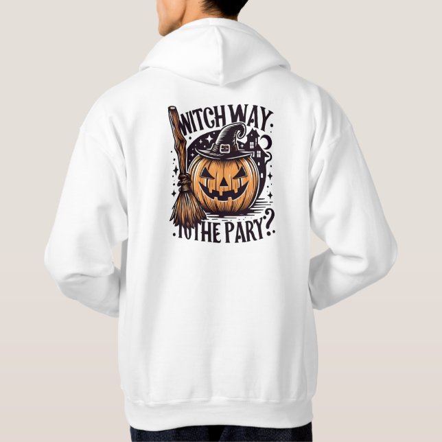 Ska vi gå till Party? Hoodie (Baksida)