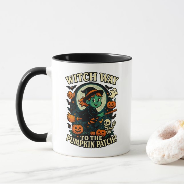 Ska vi gå till Pumpkin Patch? Halloween Mugg (Med munk)