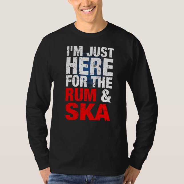 Ska vi och Rum Music? Ska Reggae Punk Sco 1 T Shirt (Framsida)