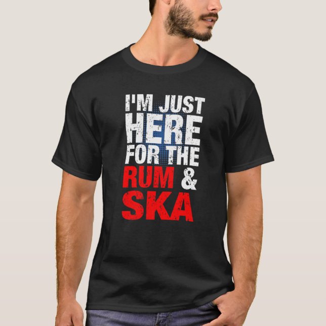 Ska vi och Rum Music? Ska Reggae Punk Sco 1 T Shirt (Framsida)