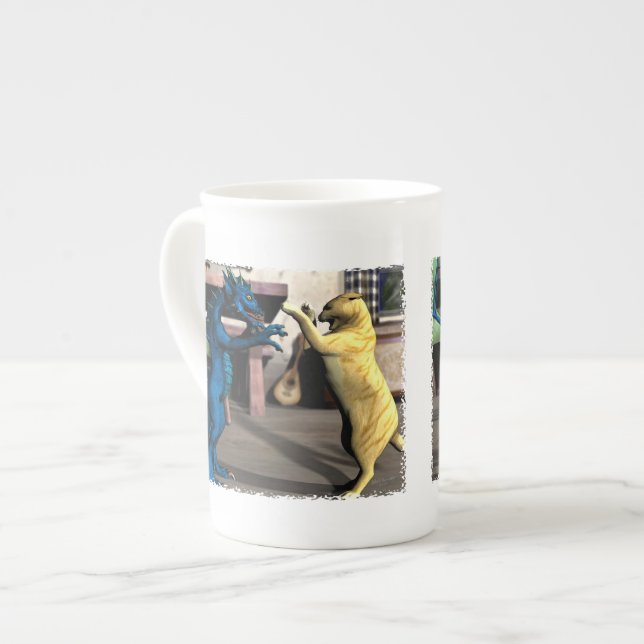 Ska vi spela? Bone China Mugg Benporslin Mugg (Framsida vänster)