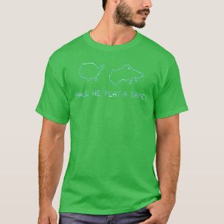 Ska vi spela ett spel Wargames Gaming familj T Shirt