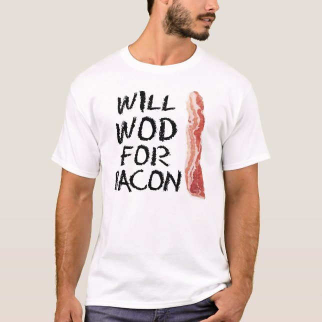 "Ska WOD för bacon" konditionutslagsplats Tröja (Framsida)