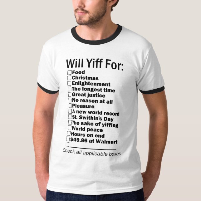 SKA YIFF FÖR t-skjorta T-shirt (Framsida)