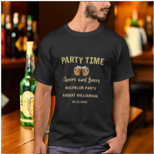 Skaal och öl Personlig Sjunglasten Pojkfest T Shirt