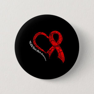Skad Heart Attack Survivor Överlever Warrior Aware Knapp