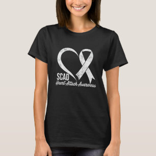 Skad Heart Attack Survivor Överlever Warrior Aware T Shirt