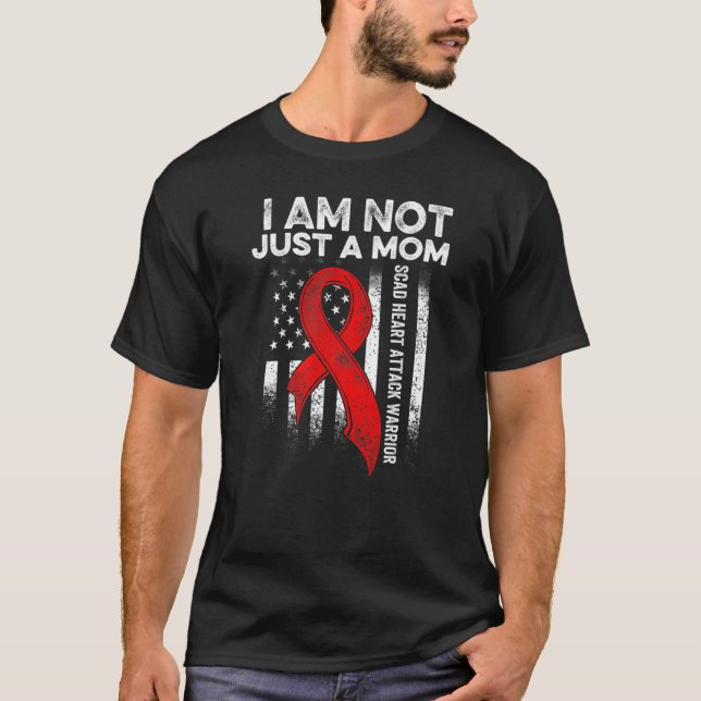 Skad Heart Attack Survivor Therapy Warrior Awarene T Shirt (Framsida)