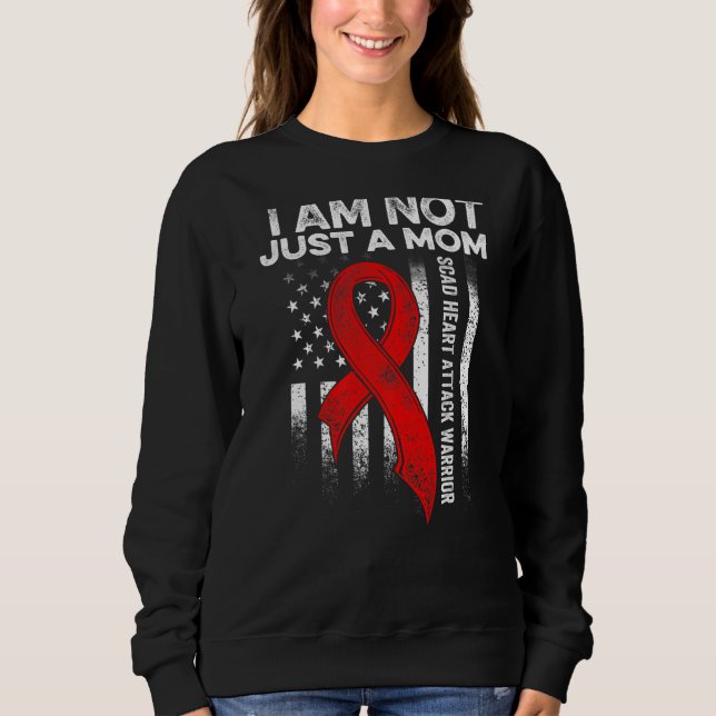 Skad Heart Attack Survivor Therapy Warrior Awarene T Shirt (Framsida)