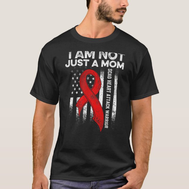 Skad Heart Attack Survivor Therapy Warrior Awarene T Shirt (Framsida)