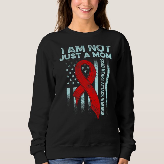 Skad Heart Attack Survivor Therapy Warrior Awarene T Shirt (Framsida)
