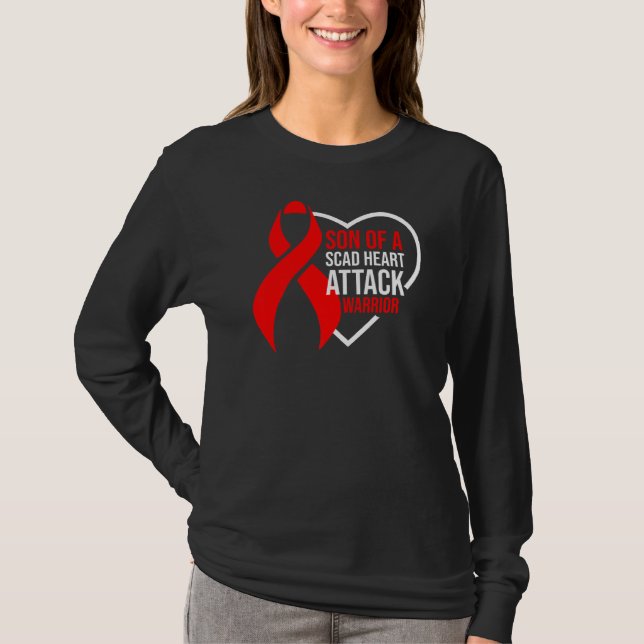 Skad hjärtattack Survivor Life Hardwork Warrior A T Shirt (Framsida)
