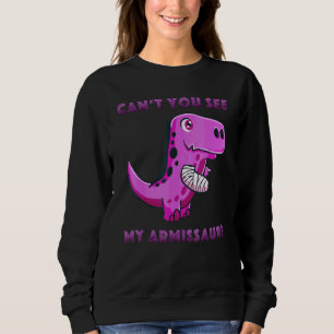 Skada Brutet Arm Snart frisk Cute rex Armissaur T Shirt
