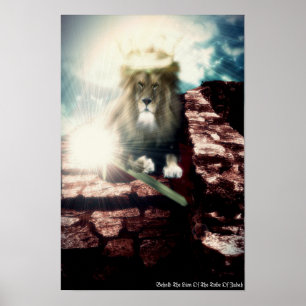 Skåda det lejont av stammen av den Judah affischen Poster